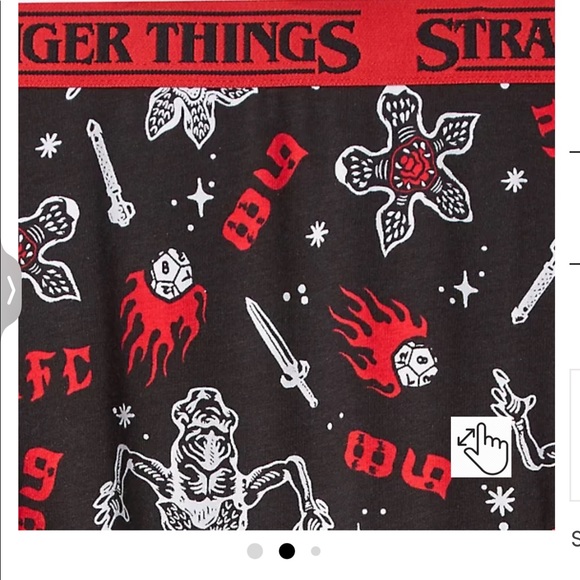 COPY - NWT STRANGER THINGS HELLFIRE BRIEFS - Picture 1 of 3
